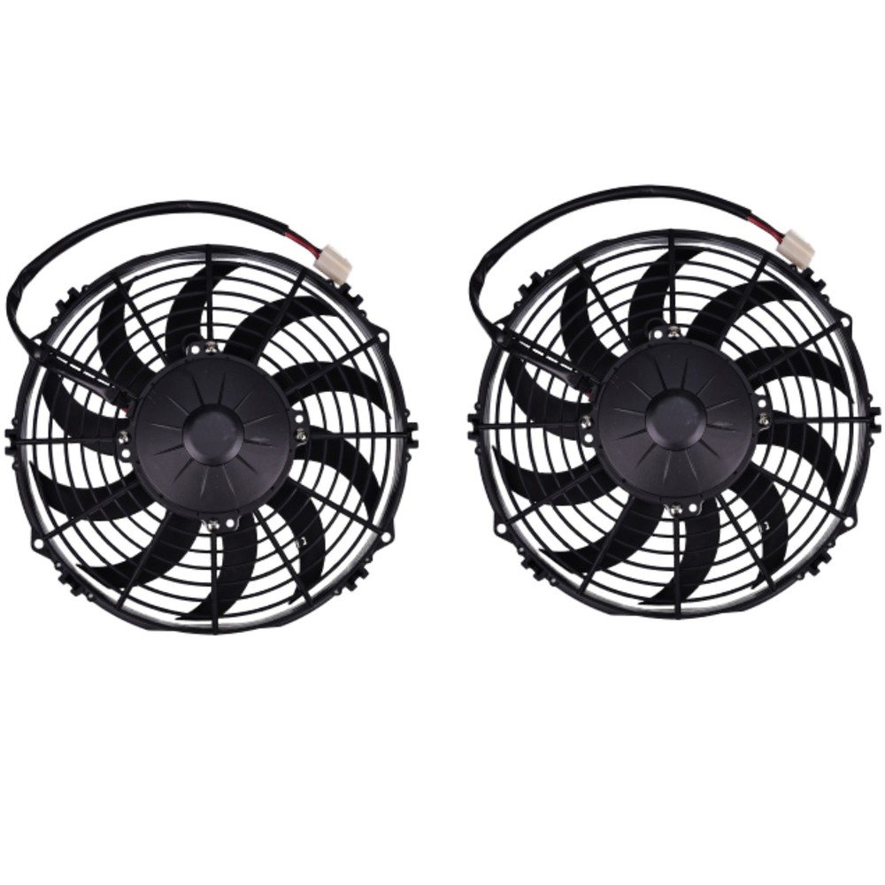 2X 10'' 12V Low Profile Electric Fan For SPAL 30100435 VA11-AP7/C-57A