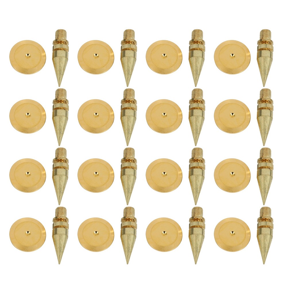 16 Pairs 6 x 36mm Copper Speaker Spike Isolation Stand + Base Pad Feet Mat6454