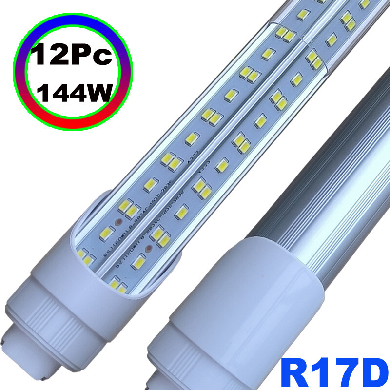 R17D HO T8 8Ft Led Tube Light Bulbs 144W Rotatable 8Foot Led Shop Light 6500K