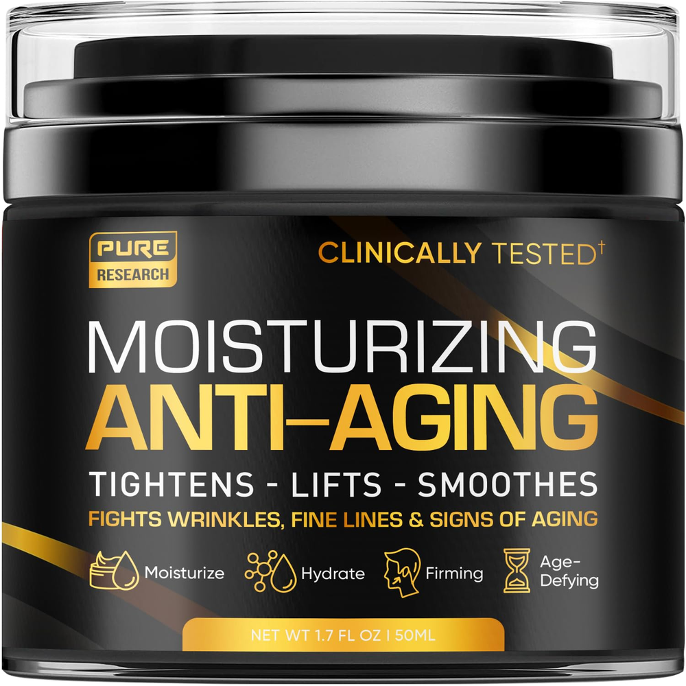 Men'S Face Cream Moisturizer - Anti-Aging Cream for Men, Collagen, Retinol & Hya