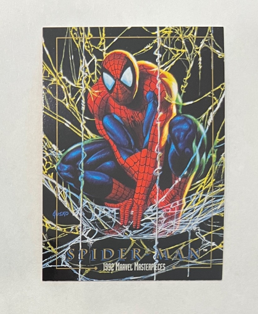 1992 Marvel Masterpieces SPIDER-MAN No Number Blue Back Promo Card NM/M