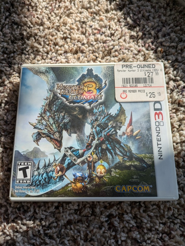 Monster Hunter 3 Ultimate (Nintendo 3DS, 2013), COMPLETE