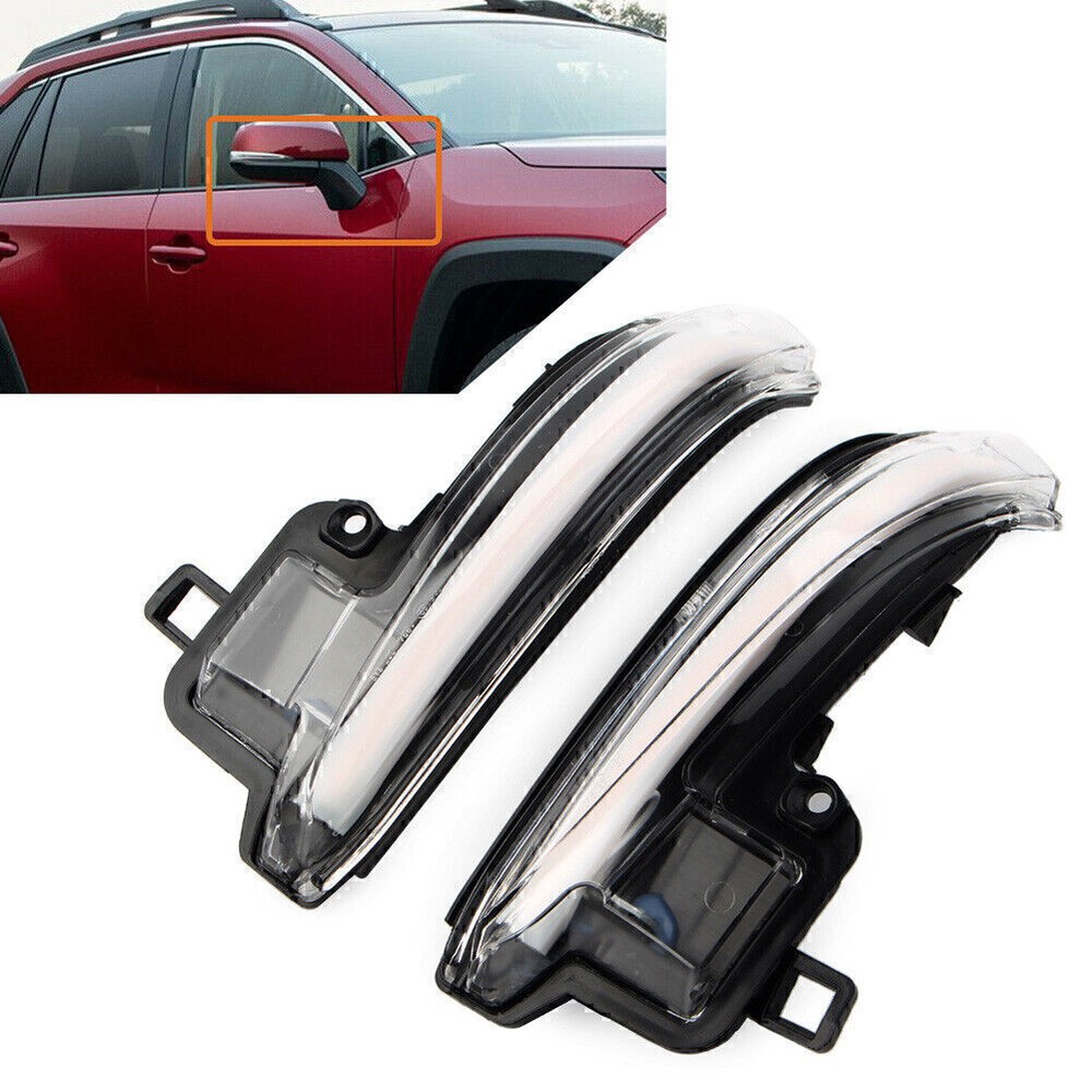 Clear Sequential Dynamic Turn Signal Side Mirror for Toyota Tacoma Alphard  