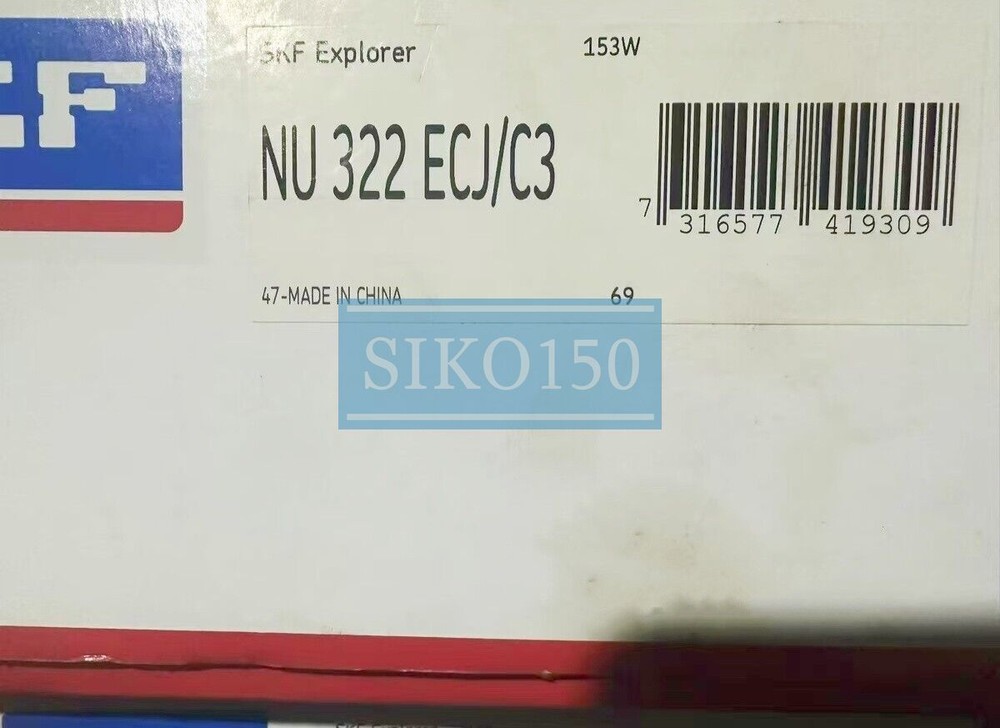 1PC SKF NU 322 ECJ/C3 single row cylindrical roller bearing #SK