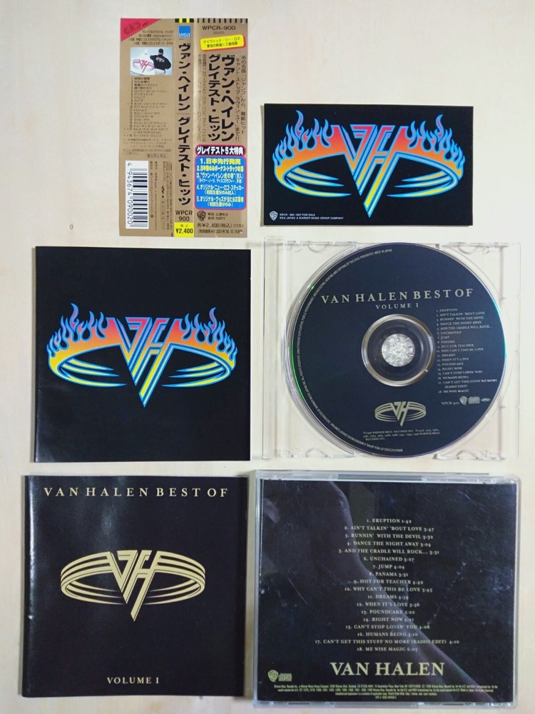 VAN HALEN - Best of Van Halen -Volume Ⅰ- 1996 JAPAN CD OBI + B/T + STICKER