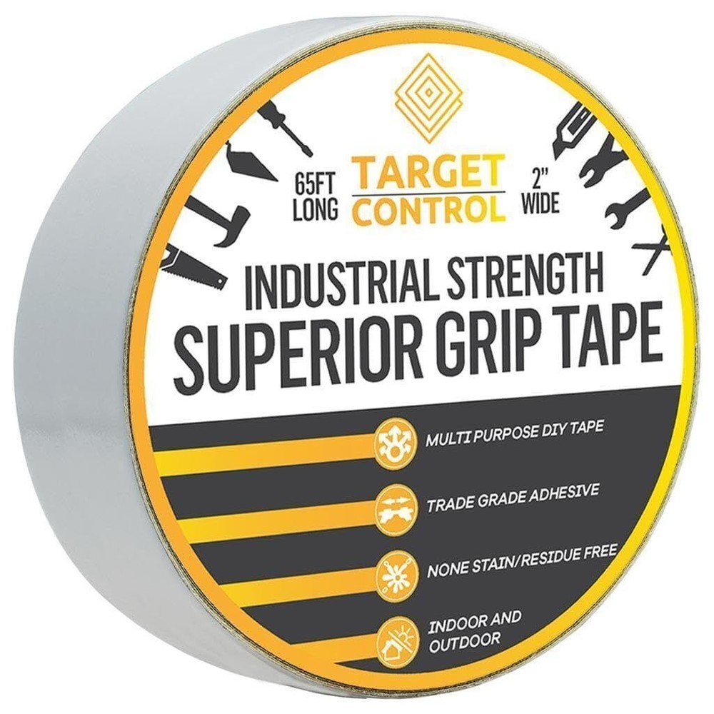 Targetcontrol™ | 65ft X 2'' | Carpet Tape Double Sided, Rug Tape Grippers for