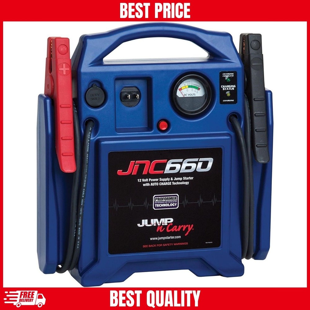 Clore Automotive Jump-N-Carry JNC660 1700 Peak Amp 12 Volt Jump Starter