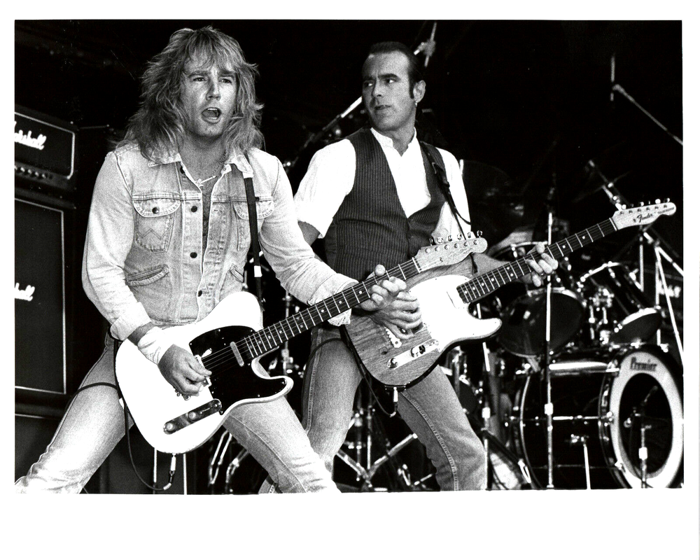 Rare Unreleased Status Quo Rick Parfitt Photo London 1986 Gig Image