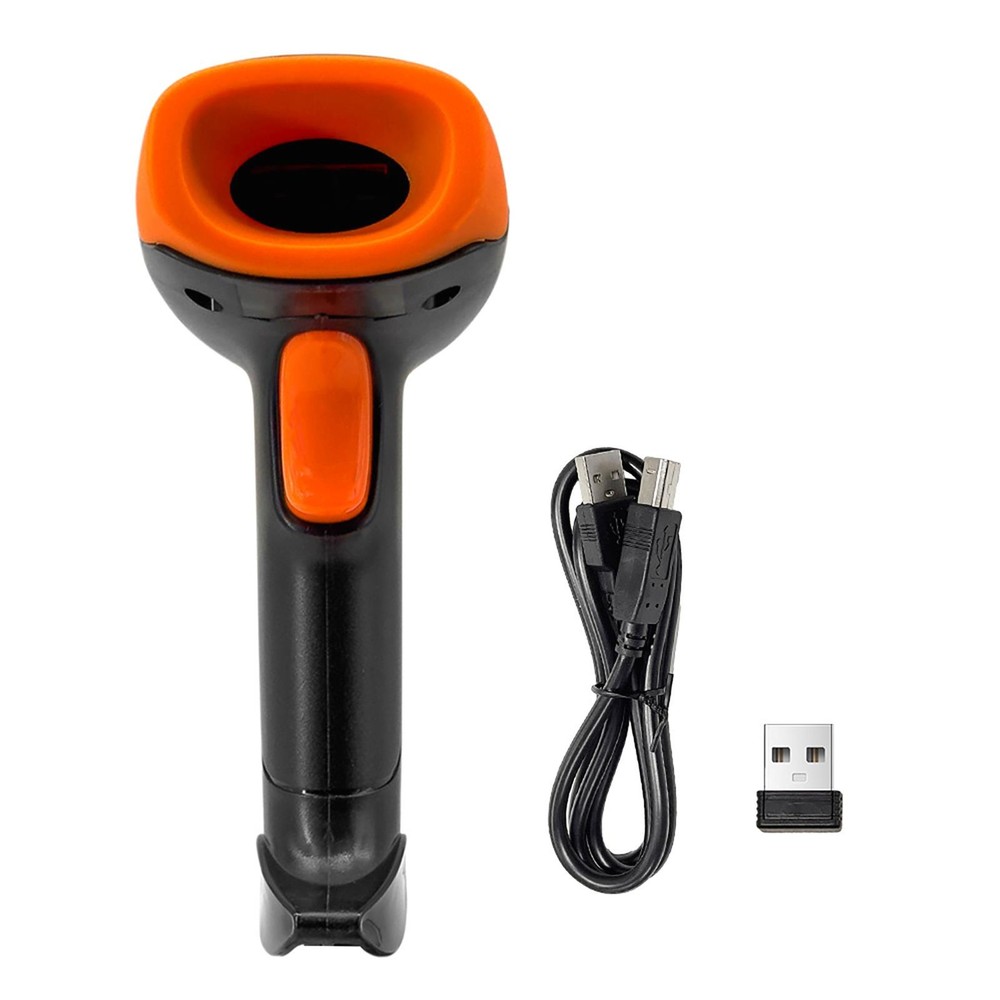 Wireless 1D 2D QR Barcode Scanner USB CMOS Reader for Windows