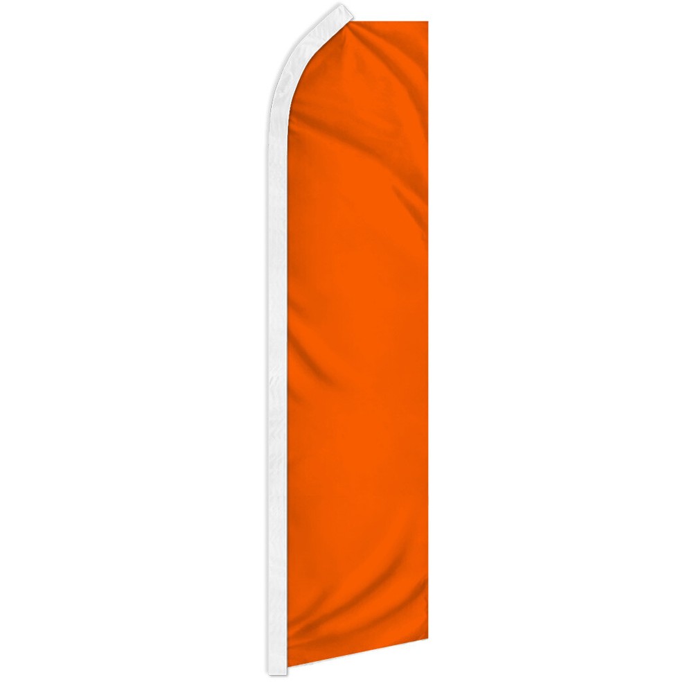 Solid Orange Swooper Feather Flutter Flag for Eye-Catching Advertising