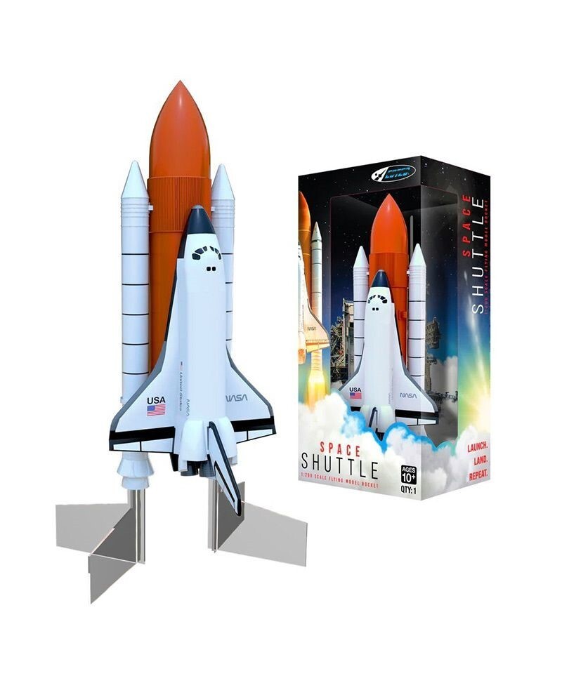 Estҽs NASA Space Shuttle Model Rocket Kit - Flying Replica for Space Enthusiasts