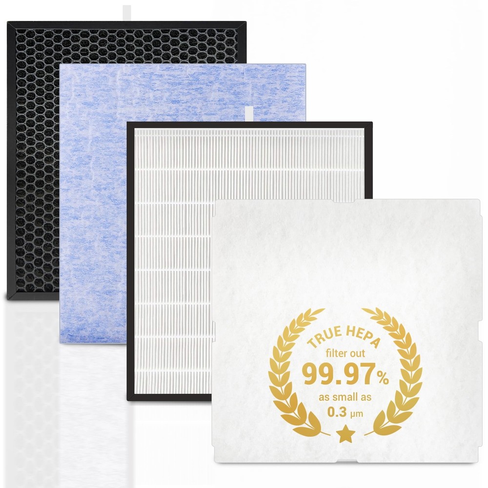 TOMORAL MinusA2 Replacement Filter Kit Compatible with Rabbit Air Purifier Mi...