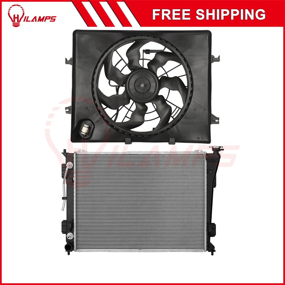 Electric Radiator Cooling Fan Kit Fits 11-12 Hyundai Sonata 2011-2013 Kia Optima