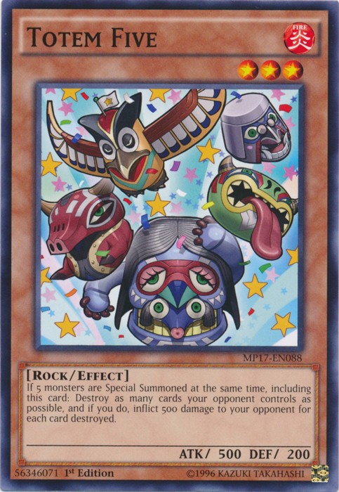 Totem Five MP17-EN088 Common 1st Edition Near Mint 2017 Mega Tin Singles