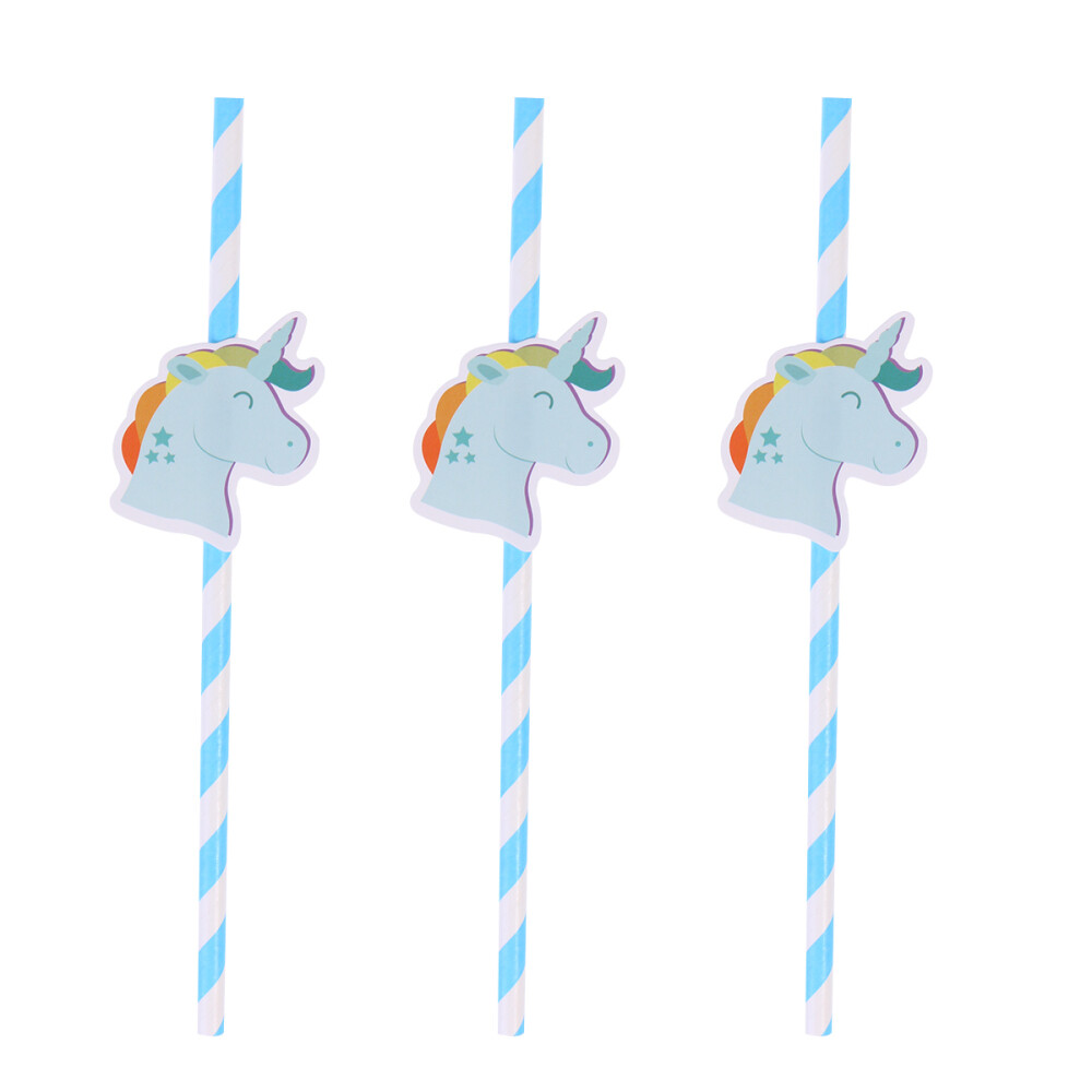 10pcs Birthday Coffee Straws Tumbler Paper Drinking Straws