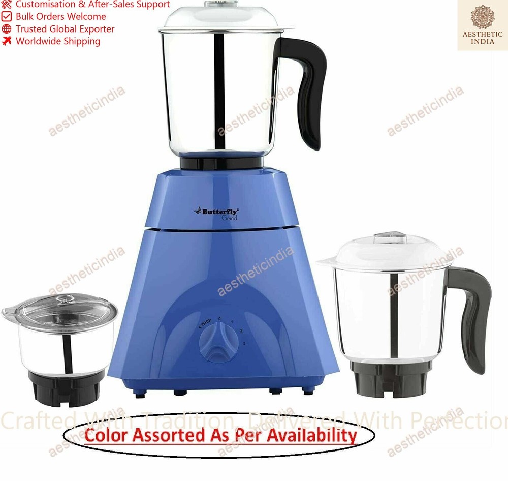 Home & Kitchen Elegant Look Butterfly Grand 500 Watt Mix Grinder With 3 Jars