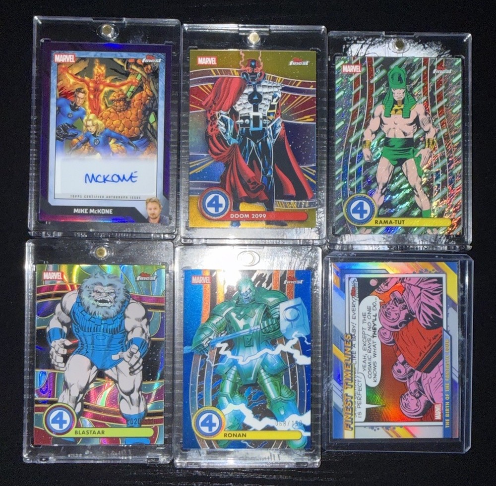 2026 Topps Finest Fantastic Four Marvel Lot of 6 SSP Hits Auto Gold /50 & More￼