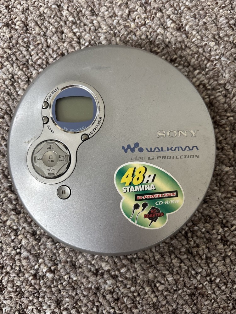 Sony Walkman Portable CD Player with High-Quality Sound