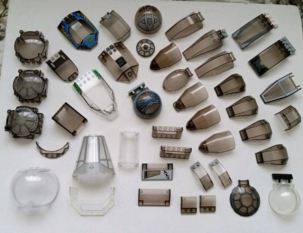 Lego Specialty Pieces Genuine Clear &  Smokey Translucent Actual Photos
