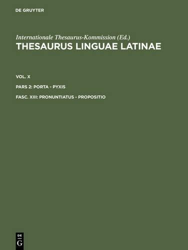 Pronuntiatus - Propositio (Hardback)