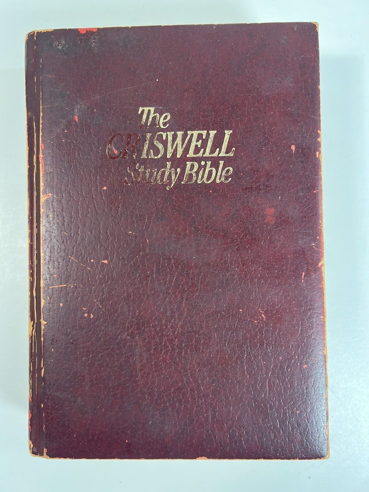 The Criswell Study Bible Nelson Padded Leather 1979 Rare King James KJV