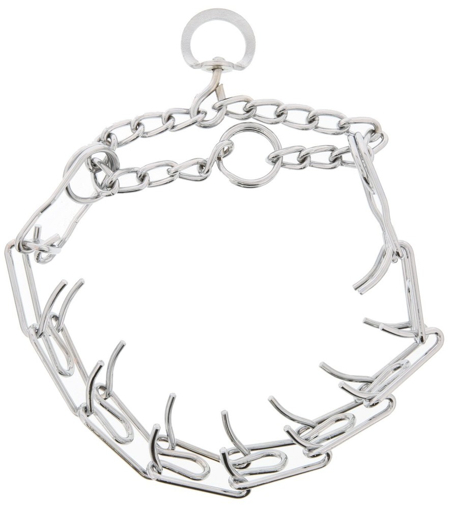 Heavy Duty Spiked Prong Dog Collar for Training Discipline and Obedience Up to 250 Lbs