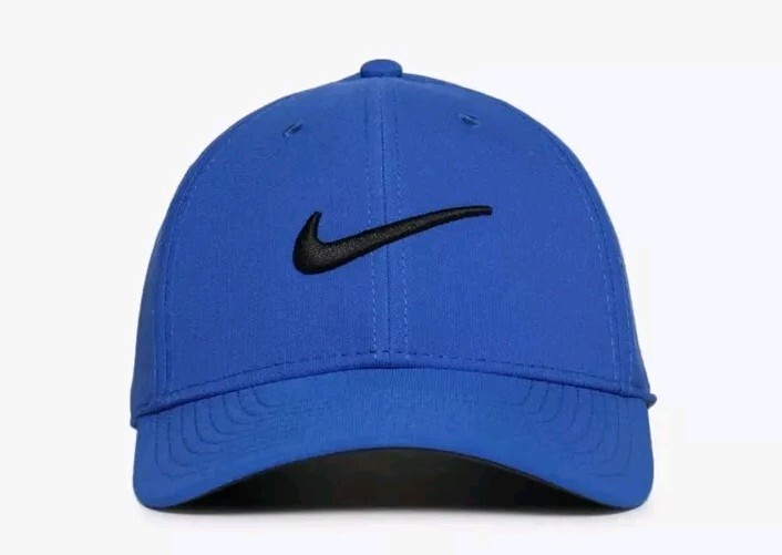 New Nike Club Structured Swoosh Hat Size M/L Deep BlueCap FB5625 480
