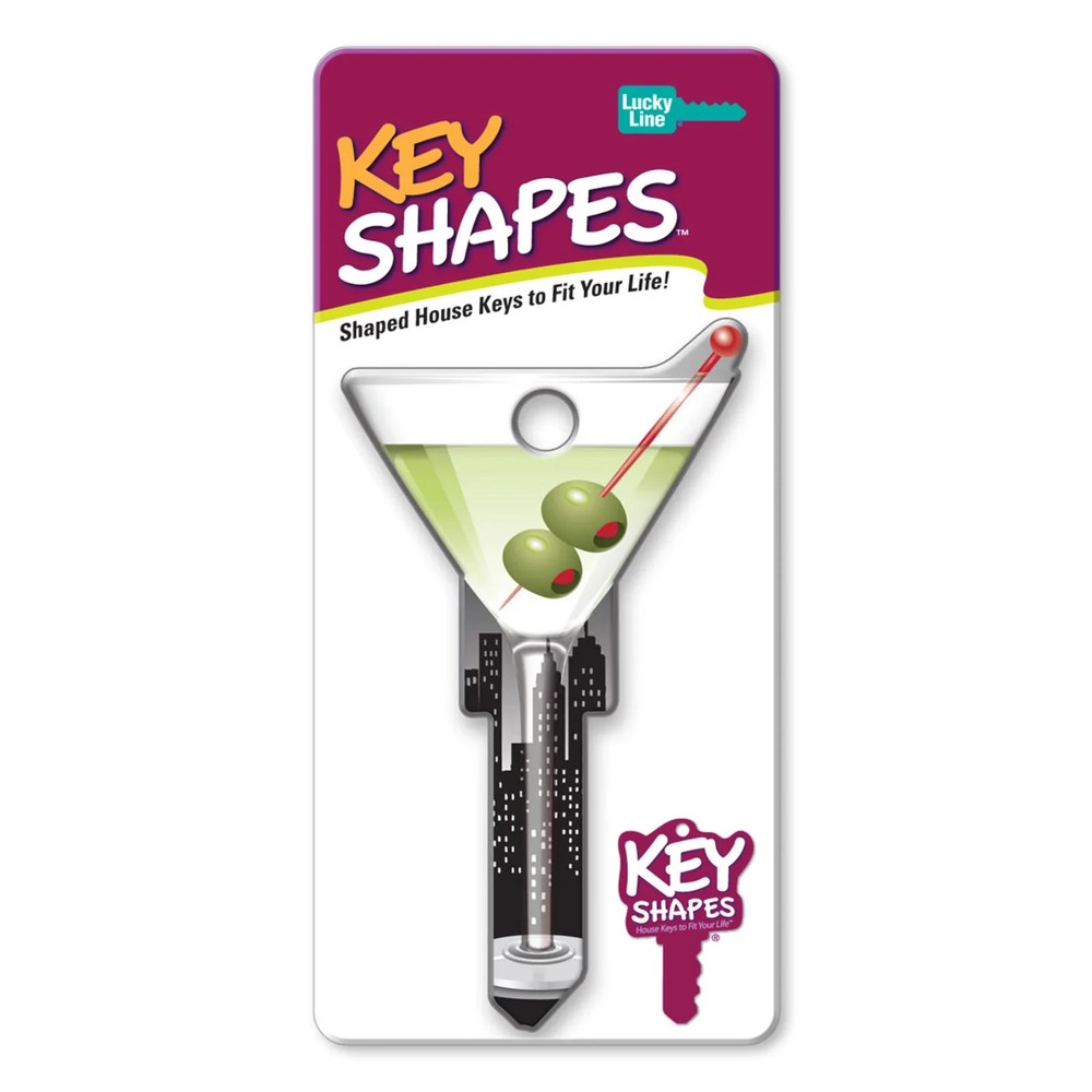 Lucky Line B133K Martini Glass Kwikset Kw1 Keyway House Key Shapes
