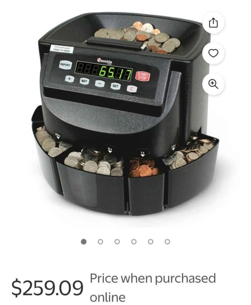 Durable Coin Counter with Batch Modes – Efficient Sorting for Every Denomination