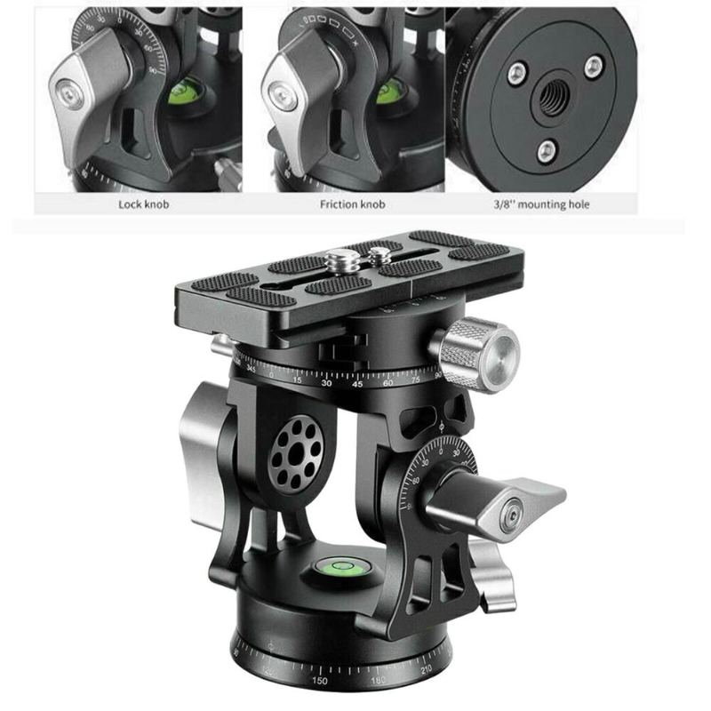 Leofoto VH-30R two-way head Monopod 2-way Panoramic Long Lens Head 2025 NEW US