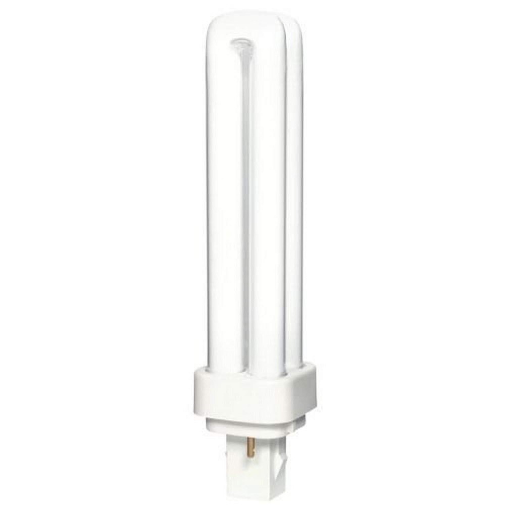 25-Pack 18W Quad Tube CFL Bulbs 4100K GX23 2-Pin Compact Fluorescent Lighting