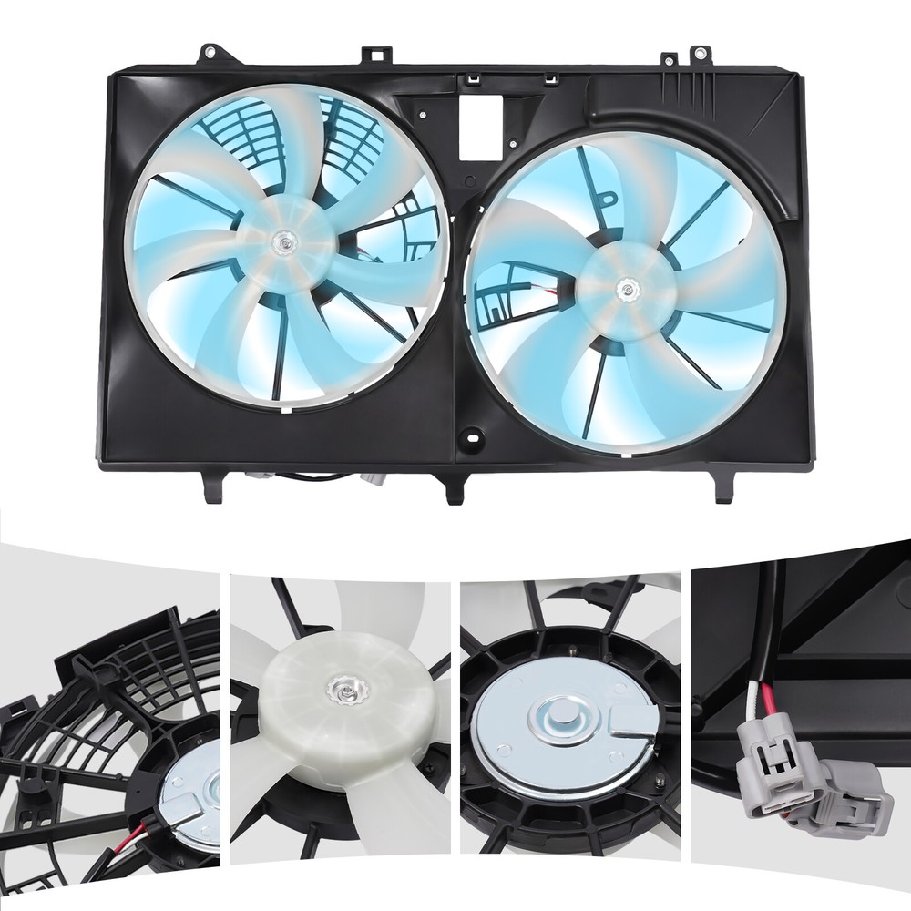 2011-16 Toyota Sienna RX350 Radiator AC Condenser Cooling Fan Assembly