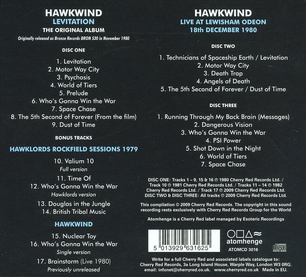 HAWKWIND LEVITATION [DELUXE EDITION] NEW CD