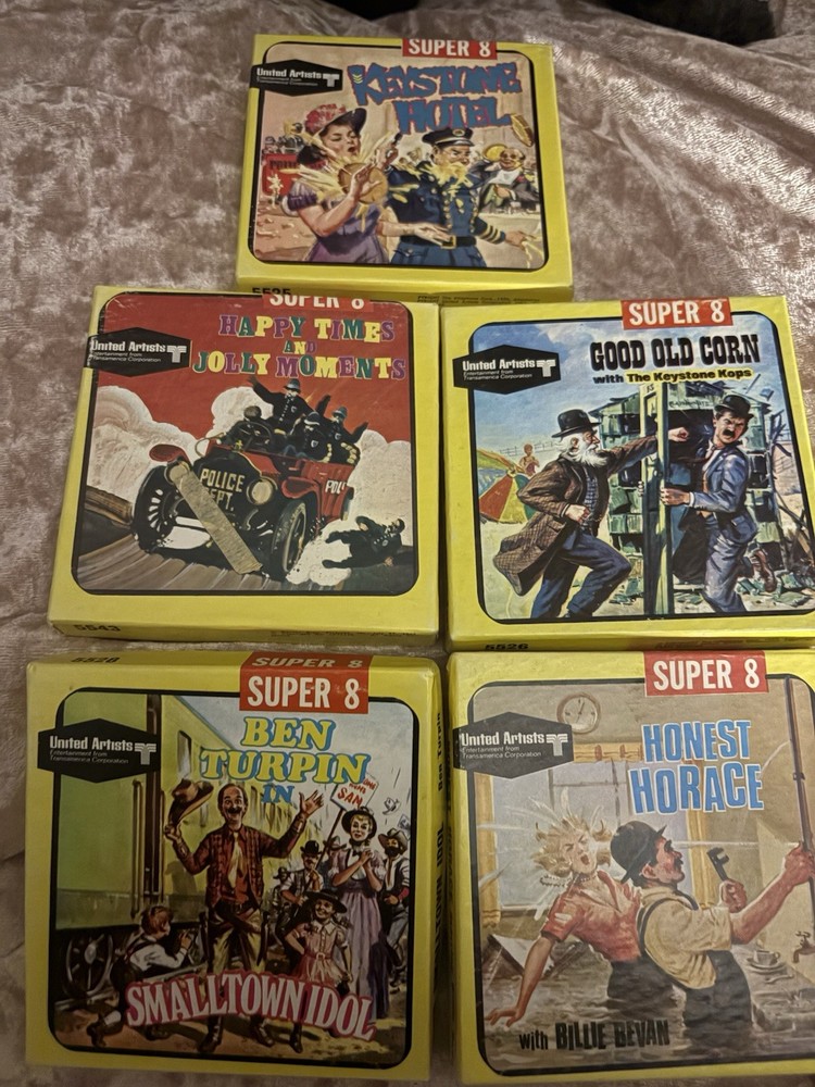 Vintage Super 8 Movies United Artists Lot Of 5