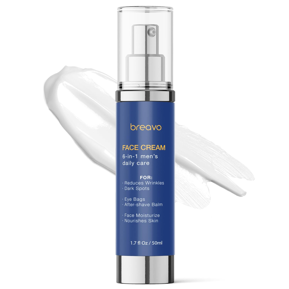 6 in 1 Mens Face Moisturizer: Face Cream for Men - Mens Face Moisturizer-Eye Bag
