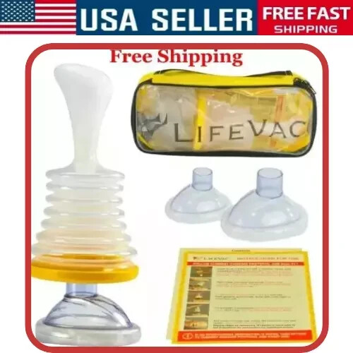 LifeVac Portable Travel Kit -First Aid Anti-Choking Device for Adult, Free Ship