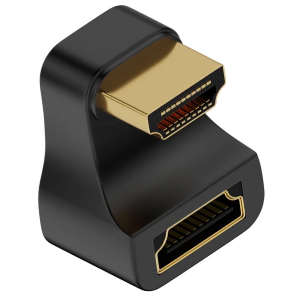 1Pc U-Shaped HDMI 2.1 Adapter 4K 8K 180-Degree Male 60Hz 120Hz UHD