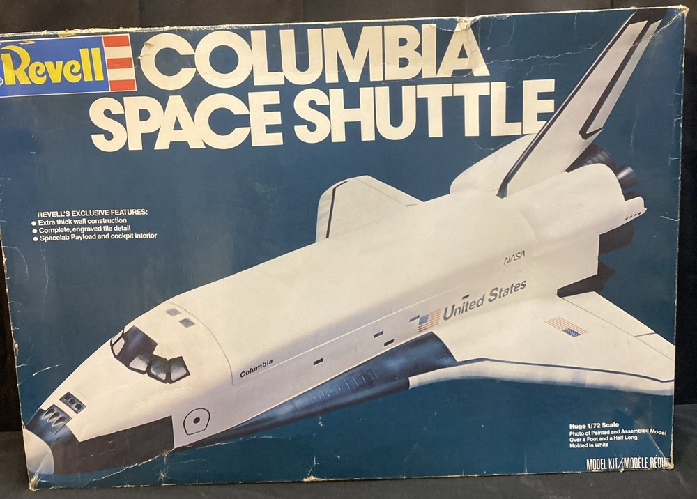 Revell Columbia Space Shuttle 4714 1/72 Model Kit Open New Sealed Bags 1981