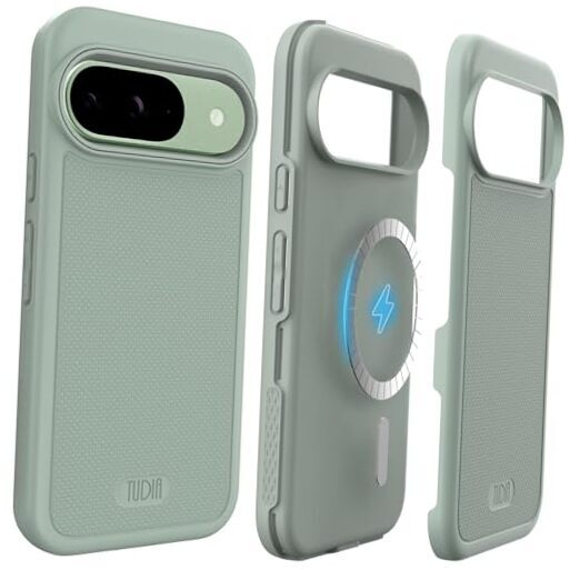 MergeGrip [] Designed for Google Pixel 9 / Pixel Magsafe Compatible Green Lily