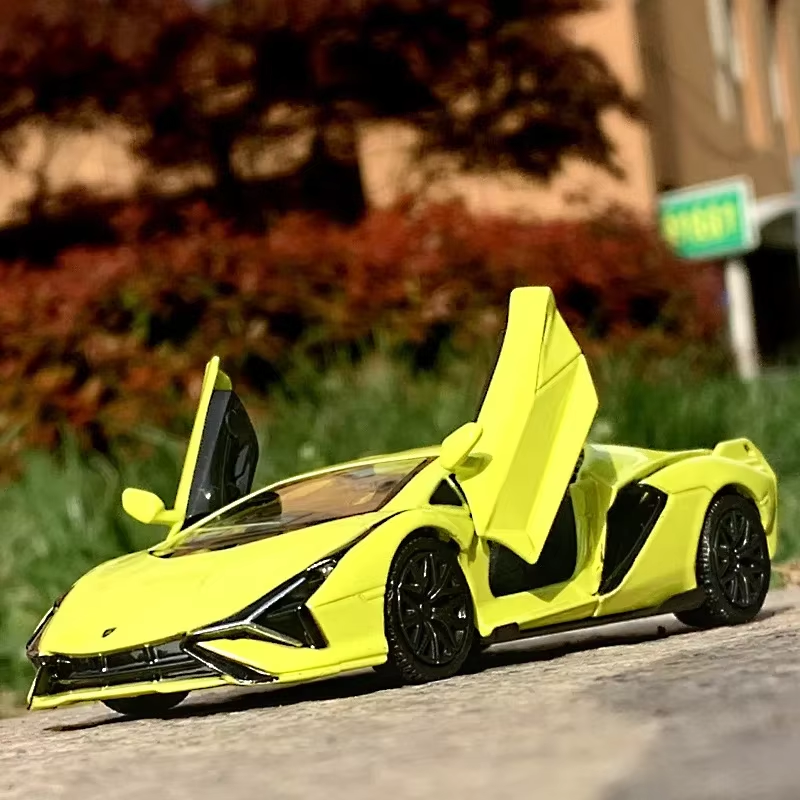 Lamborghini Car Model Toy Alloy Diecast Pull Back Collection Super Vehicle Gift
