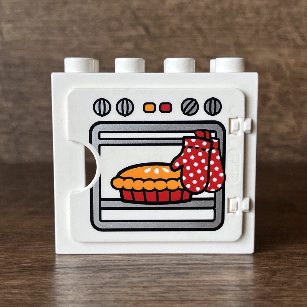 Lego Duplo Piece Oven With Pie Window White 2x8 Collectible Kids Toys Ships Fast