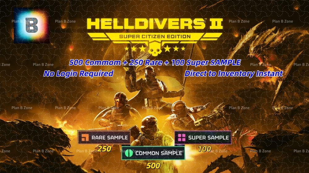 Helldivers 2, Full Samples*1,  Direct to Inventory Instant.(Virtual Product)