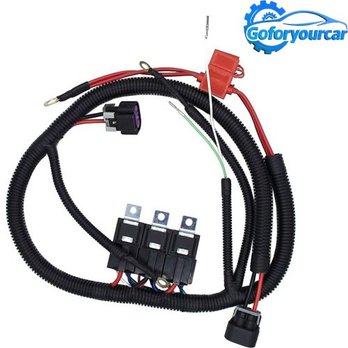 For 1999–2006 Chevy GM Electric Dual Fan Upgrade Wiring Harness Kit ECU Control