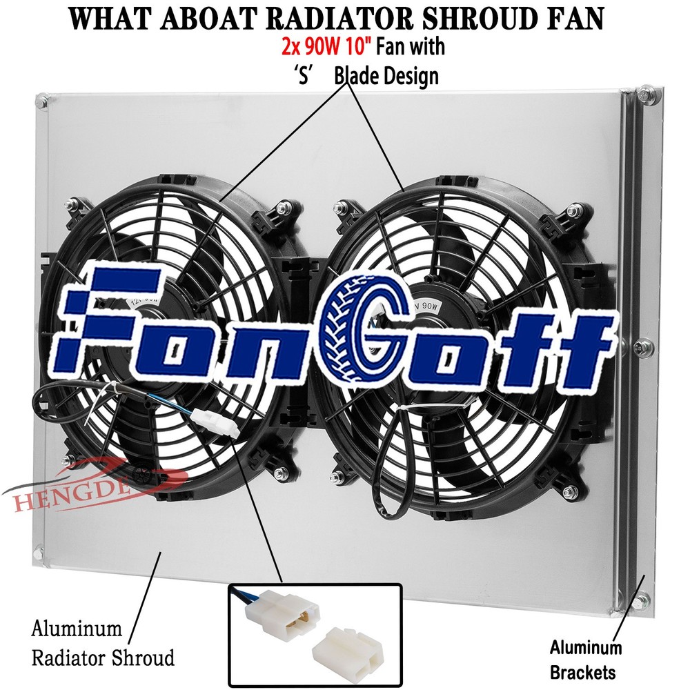 ALUMINUM SHROUD&FAN For 1966-1970 Dodge Polara/Plymouth Fury/Chrysler 7.2L NEW