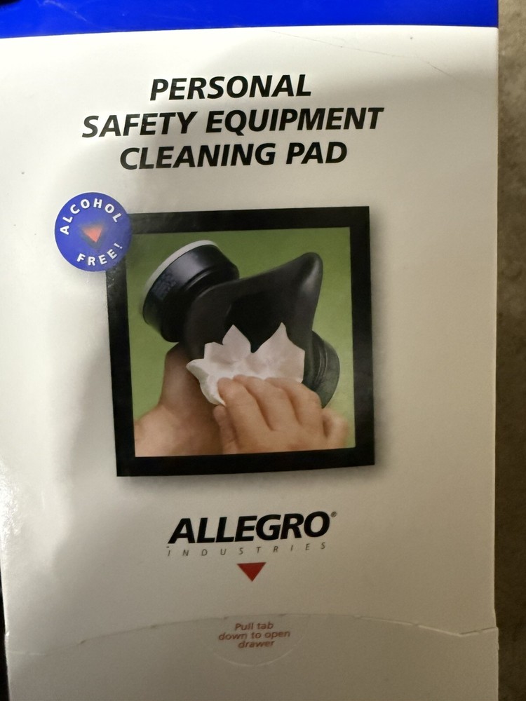 Personal Safety Equipment Cleaning Pads, Alcohol‑Free, 100/Box