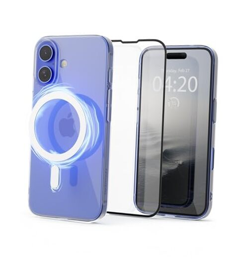 Compatible with MagSafe iPhone 16 Plus iPhone 16 Case (Plus) Transparent Clear