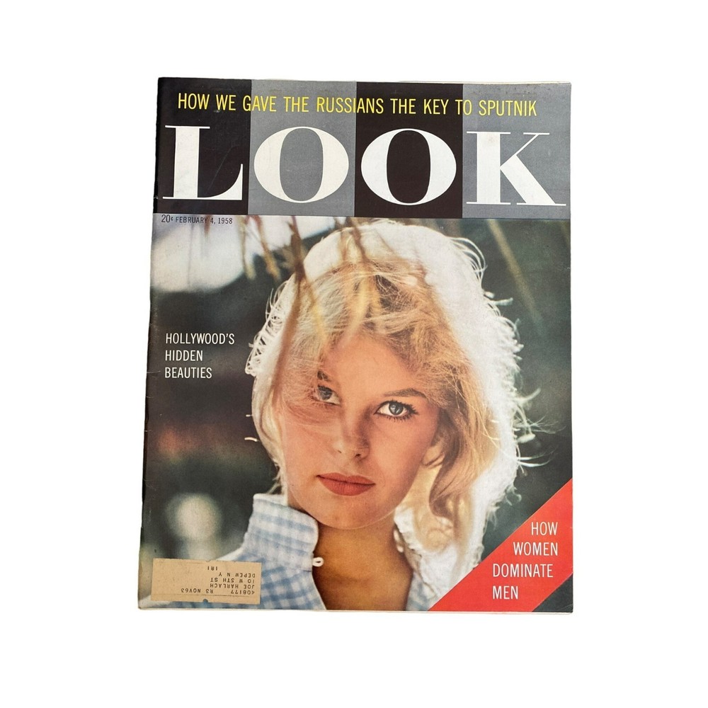 February 4, 1958 LOOK Magazine Hollywoods Hidden Beauties How Women Dominate Men
