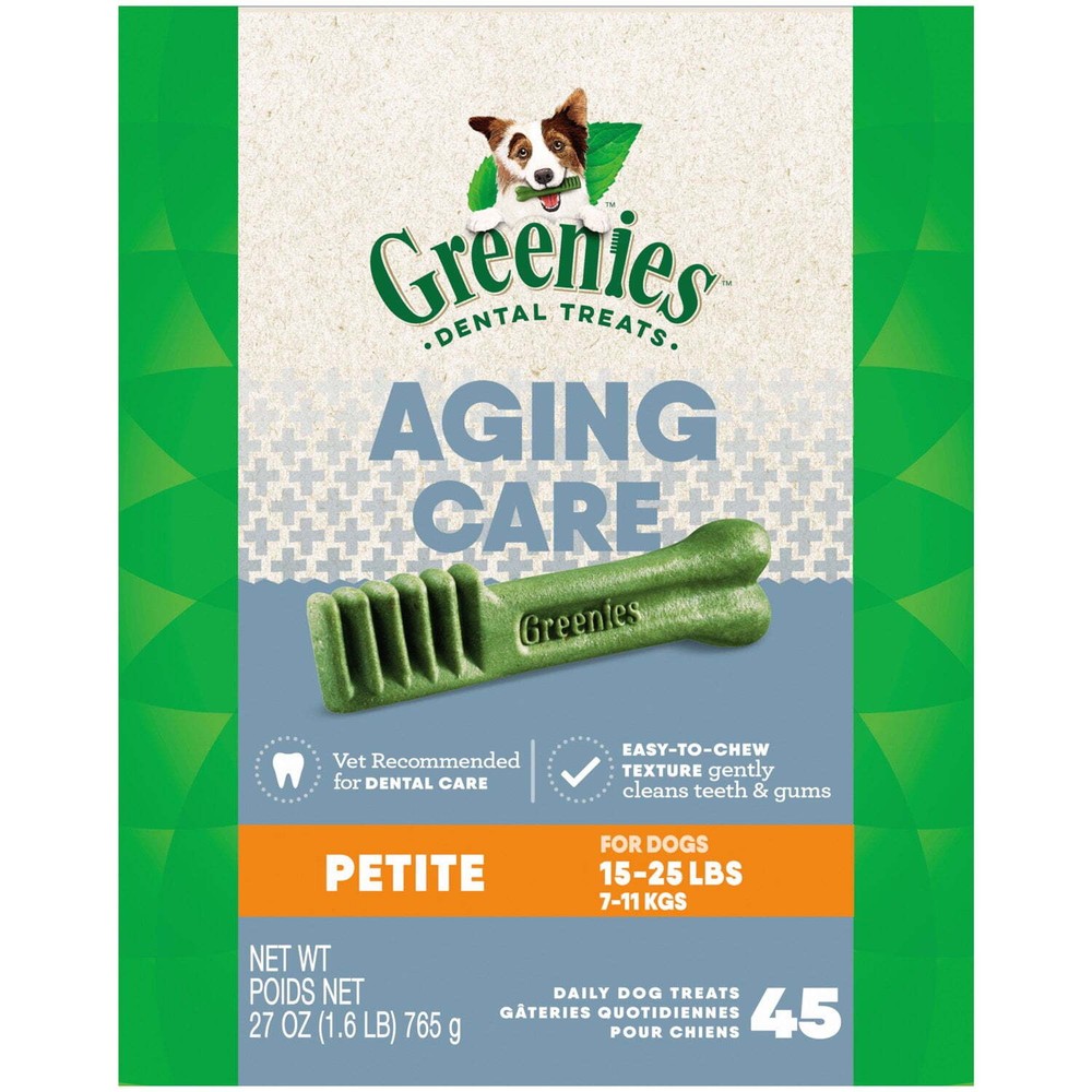 Aging Care Petite Natural Dog Dental Care Chews Oral Health Dog Treats,27Oz Pack-image