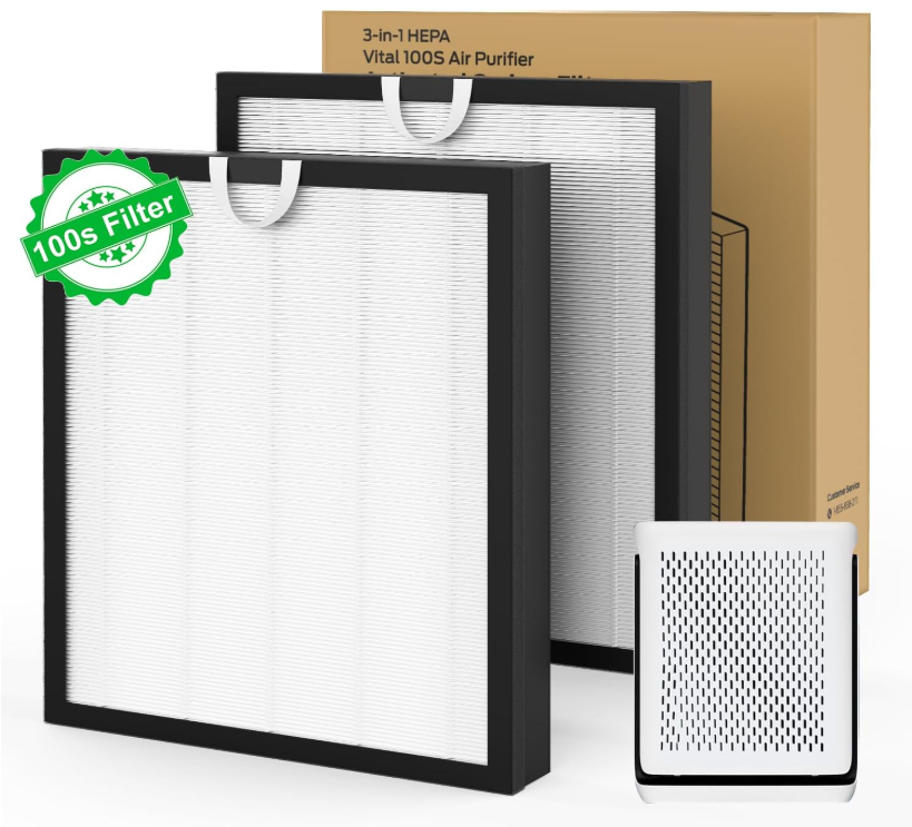 2 Pack Vital 100S Pet Care Replacement Filter - Compatible LEVOIT Vital 100S