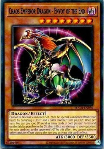 Chaos Emperor Dragon Envoy of the End TOCH-EN030 Rare Unlimited Edition TCG